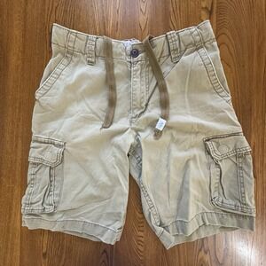 Aeropostale Khaki Beige Men's Drawstring Cargo Pocket Shorts Size‎ 30